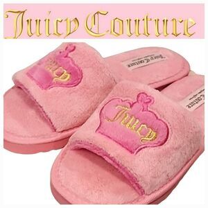 Juicy Couture Crown Logo Slippers
